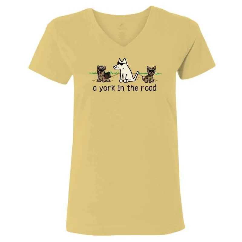 A York In the Road - Ladies T-Shirt V-Neck