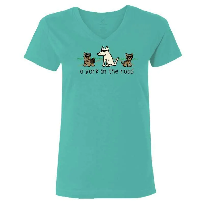 A York In the Road - Ladies T-Shirt V-Neck