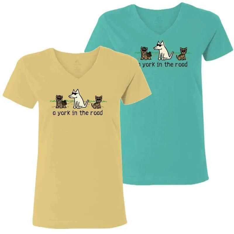 A York In the Road - Ladies T-Shirt V-Neck