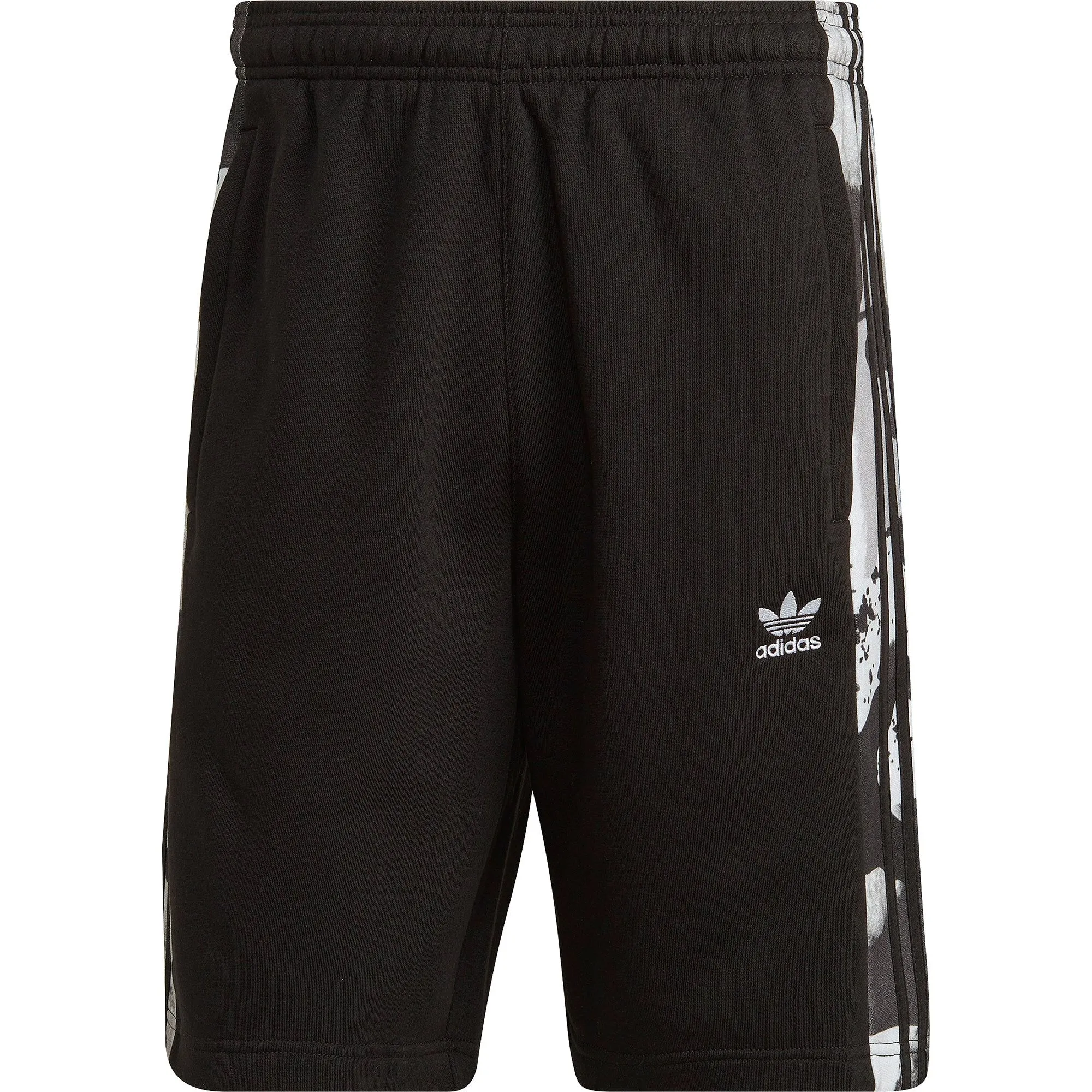 adidas Camo 3 Stripes Mens Training Shorts - Black