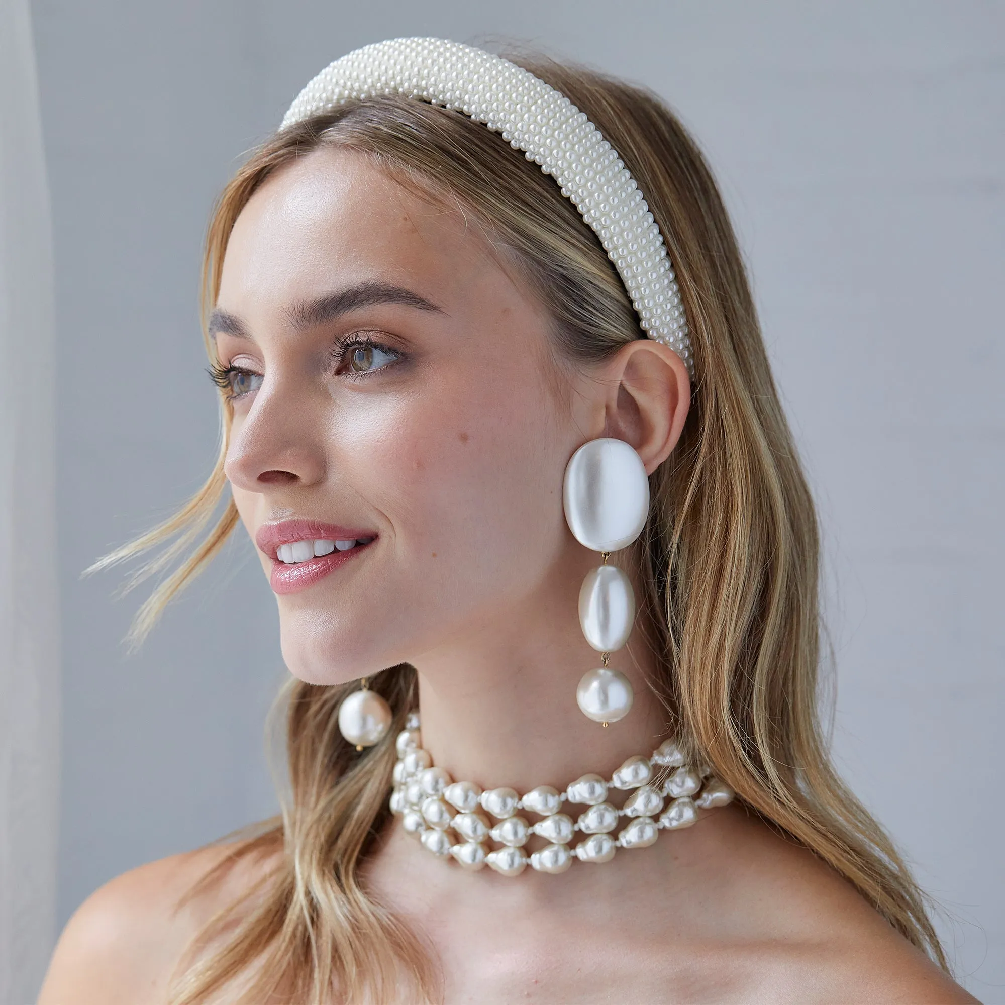 ALL OVER PEARL ALICE HEADBAND