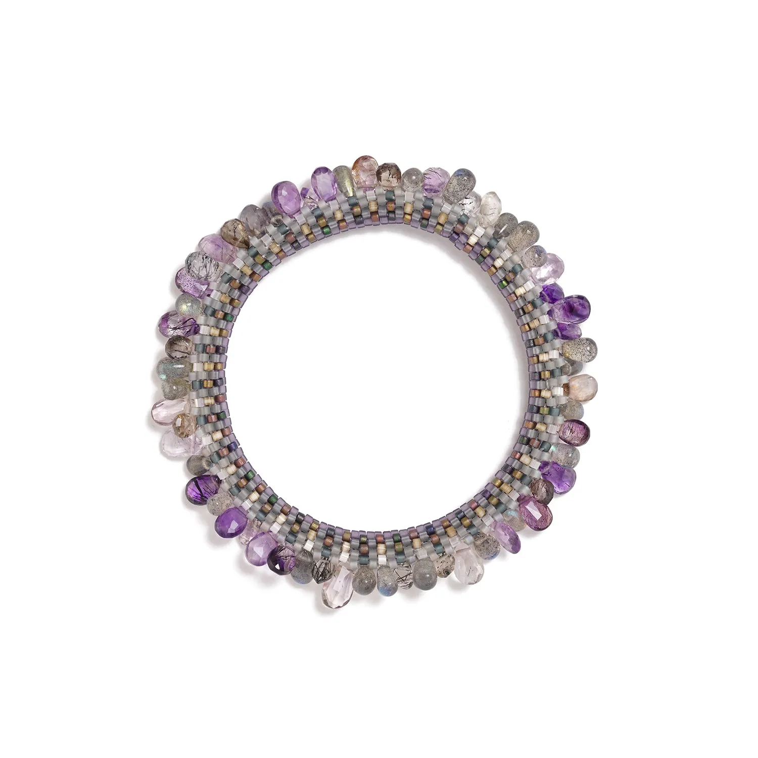 'Amethyst Ruffle' Bracelet