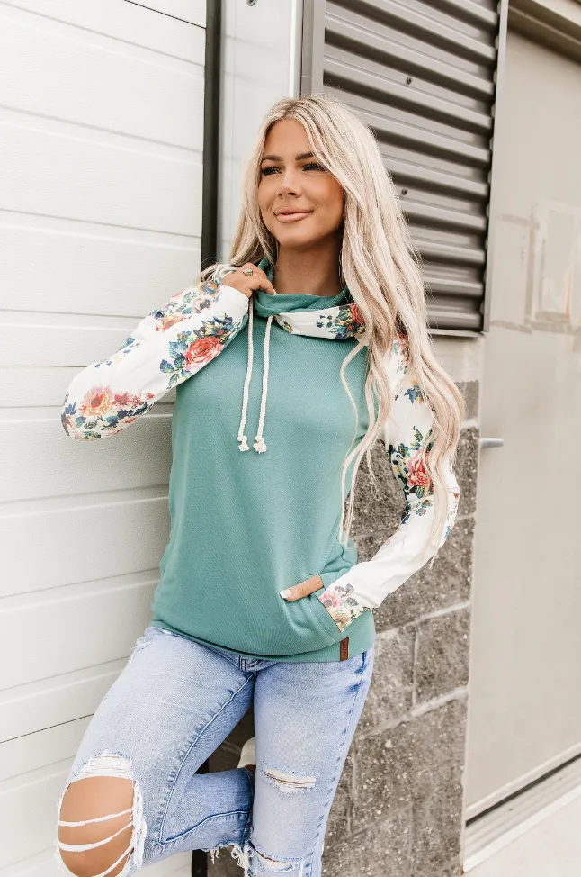 Ampersand Avenue - Doublehood Sweatshirt - Once & Floral