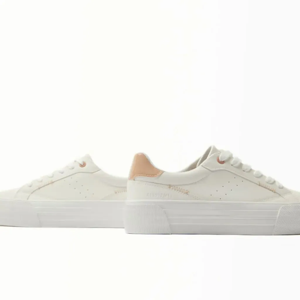 Bershka Flatform Sneakers Women 1446-960-001-WHT