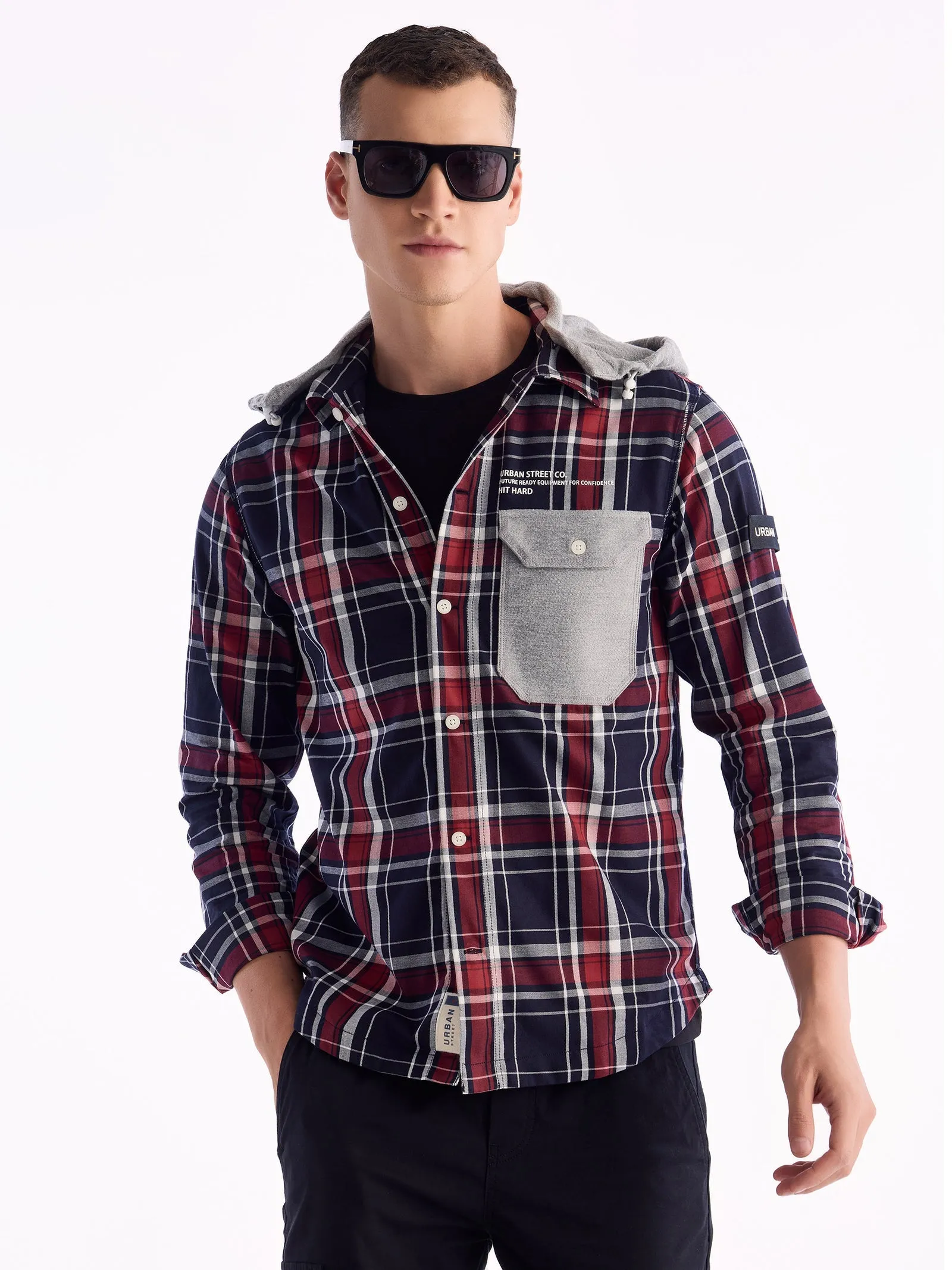 Black Checked Urban Shirt