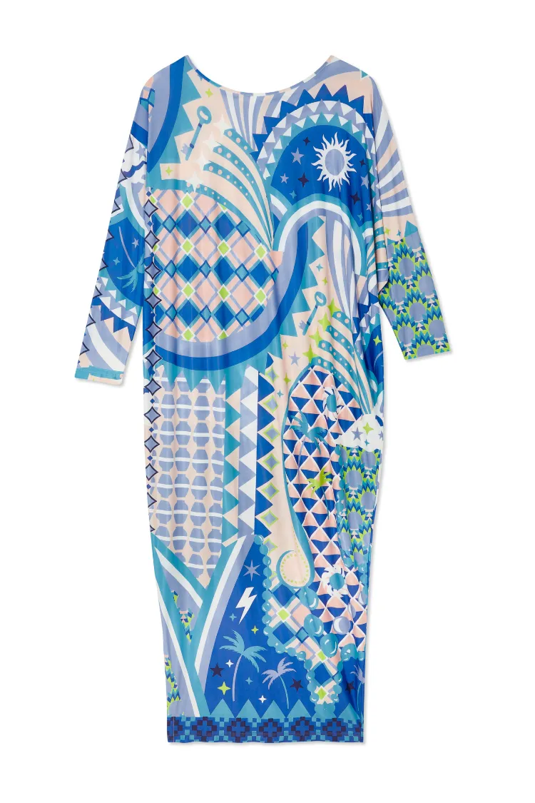 Blue Tropical Lagoon Jem Dress