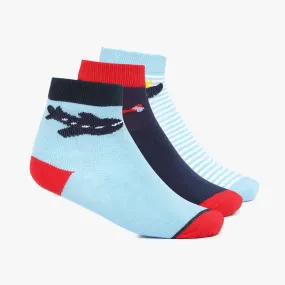 Boys Cotton Blend Ankle Length Socks (Pack of 3)