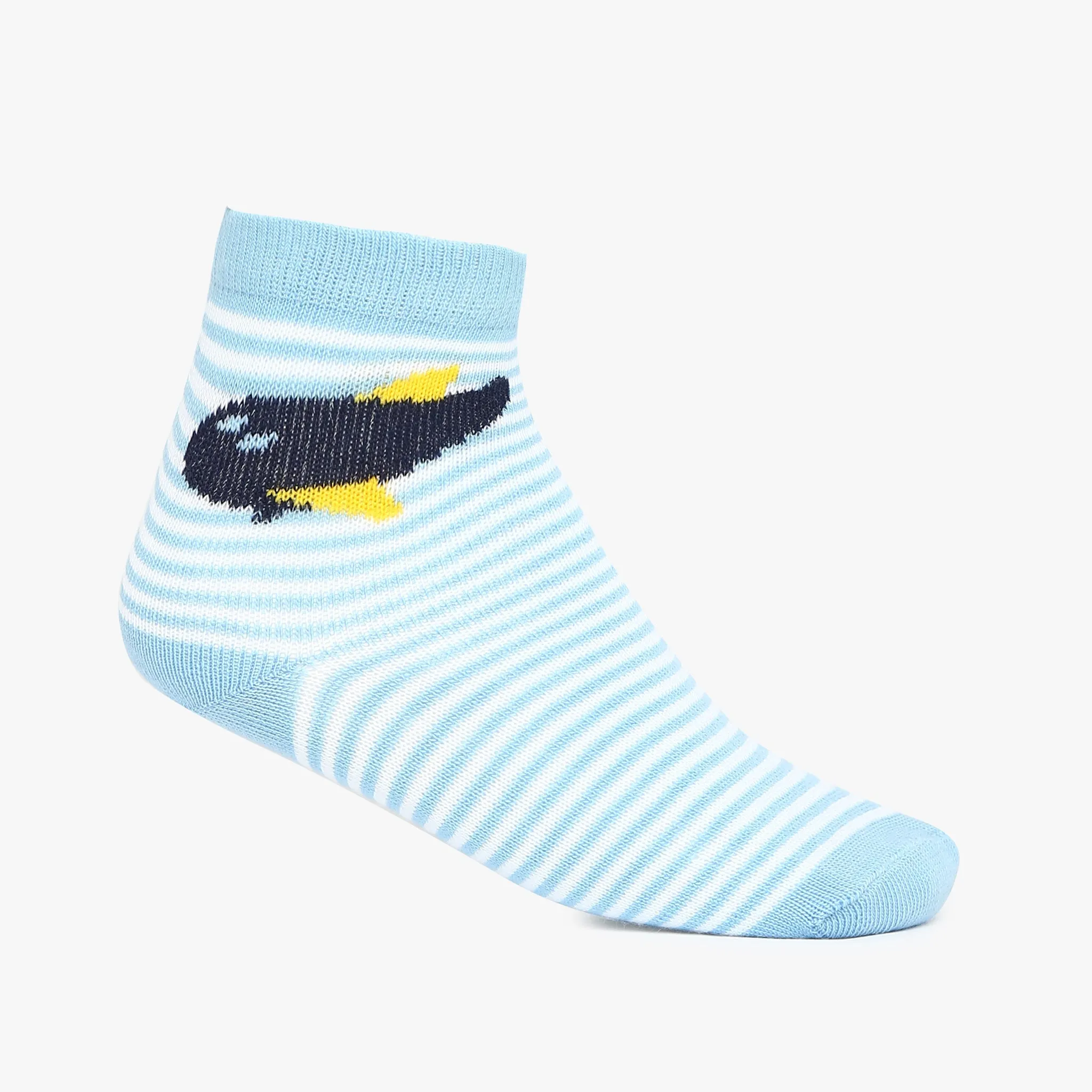 Boys Cotton Blend Ankle Length Socks (Pack of 3)