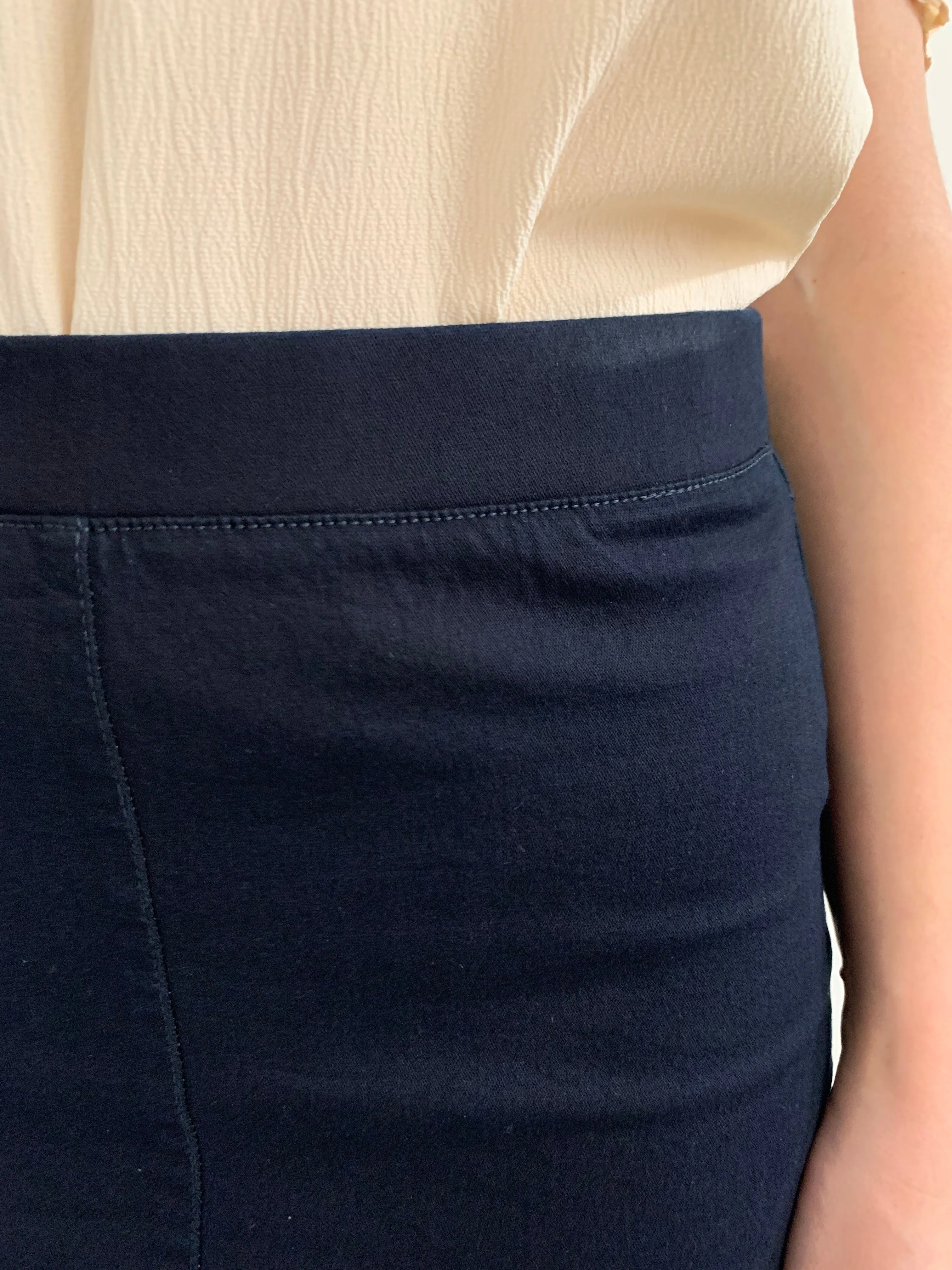 Brooklyn Denim Skirt in Dark Blue