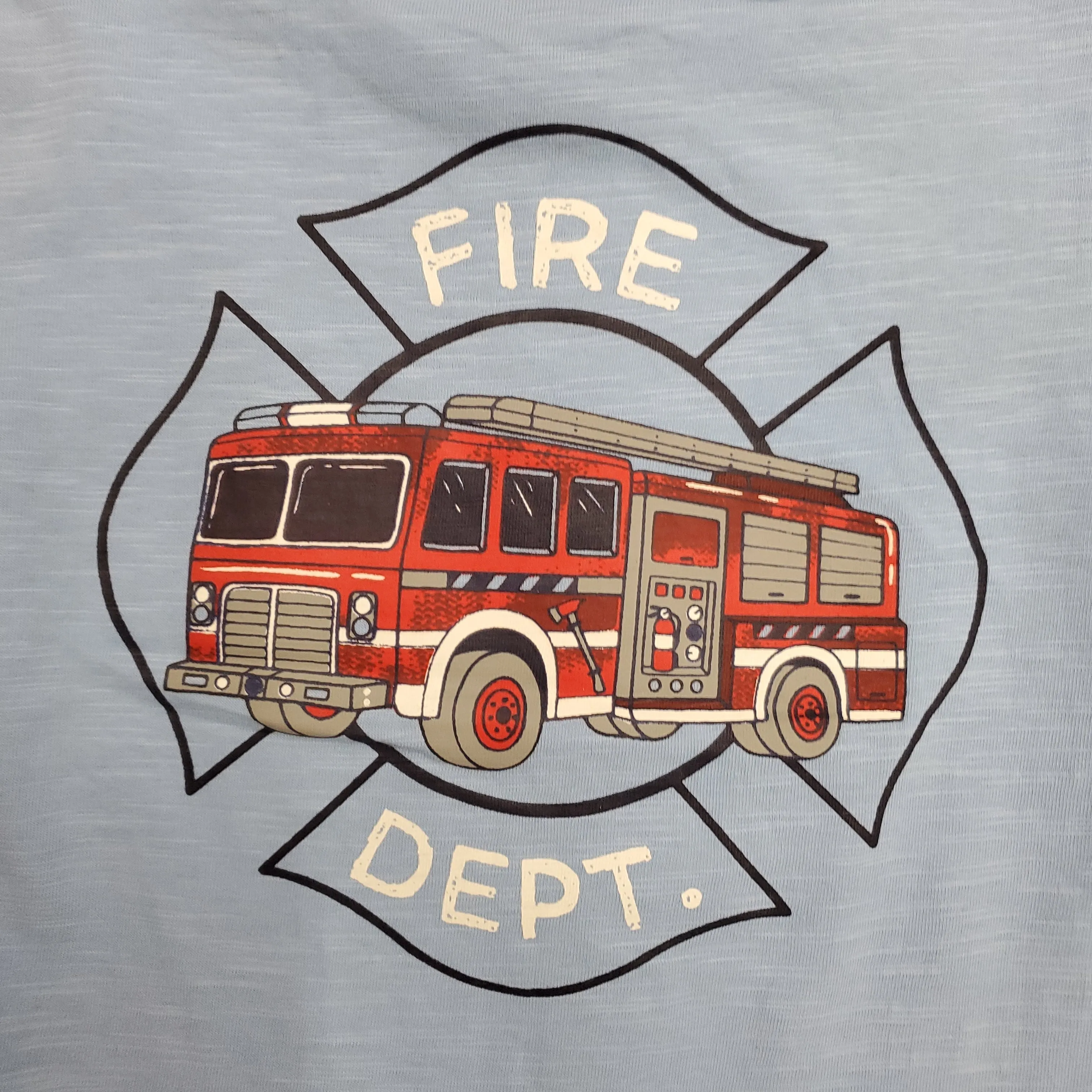 CR SPORTS BLUE FIRE DEPARTMENT TEE