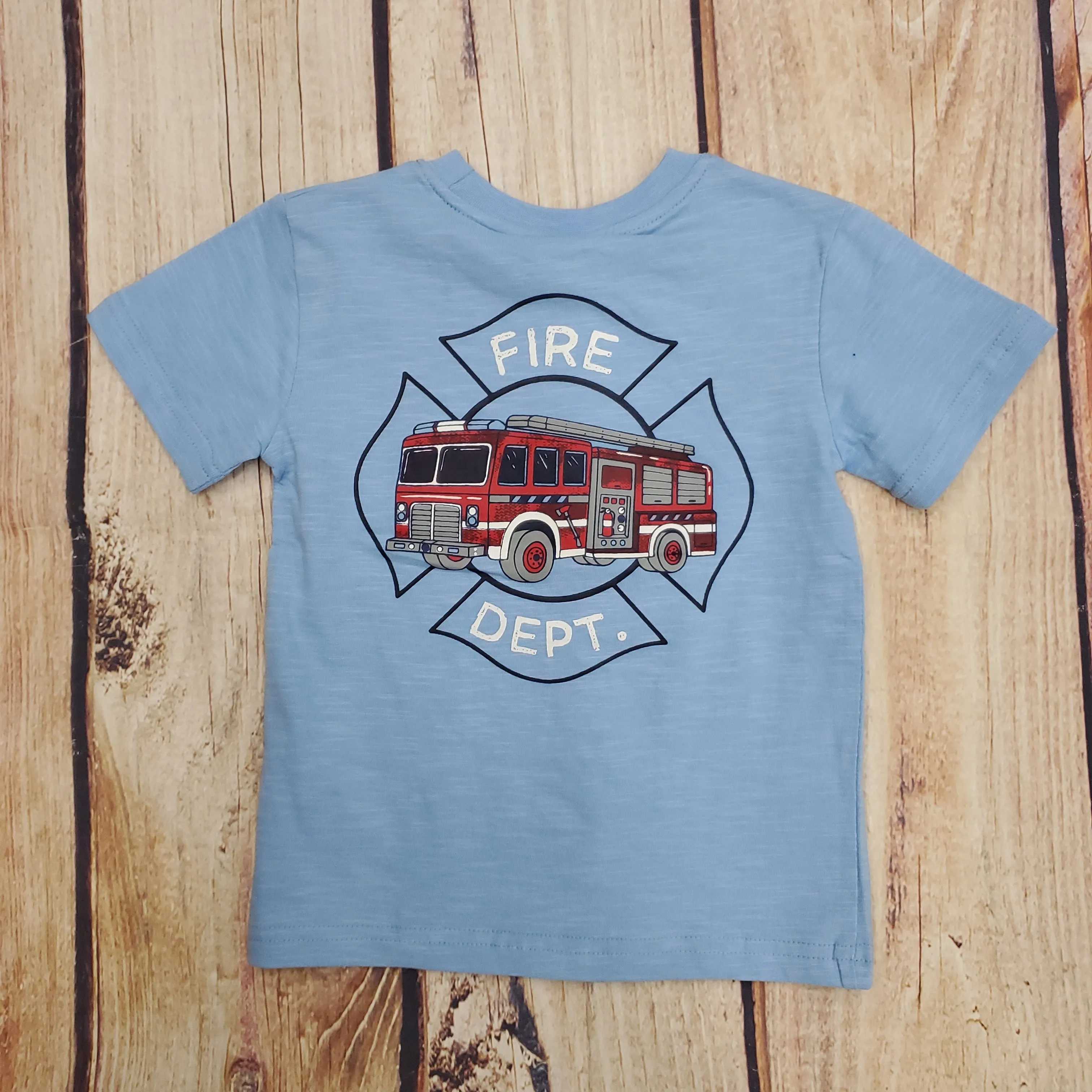 CR SPORTS BLUE FIRE DEPARTMENT TEE