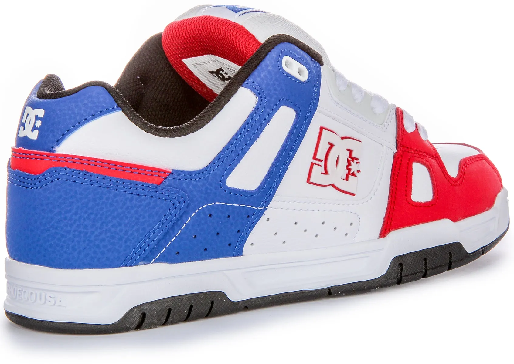 Dc Shoes Stag In White Blue Red For Men