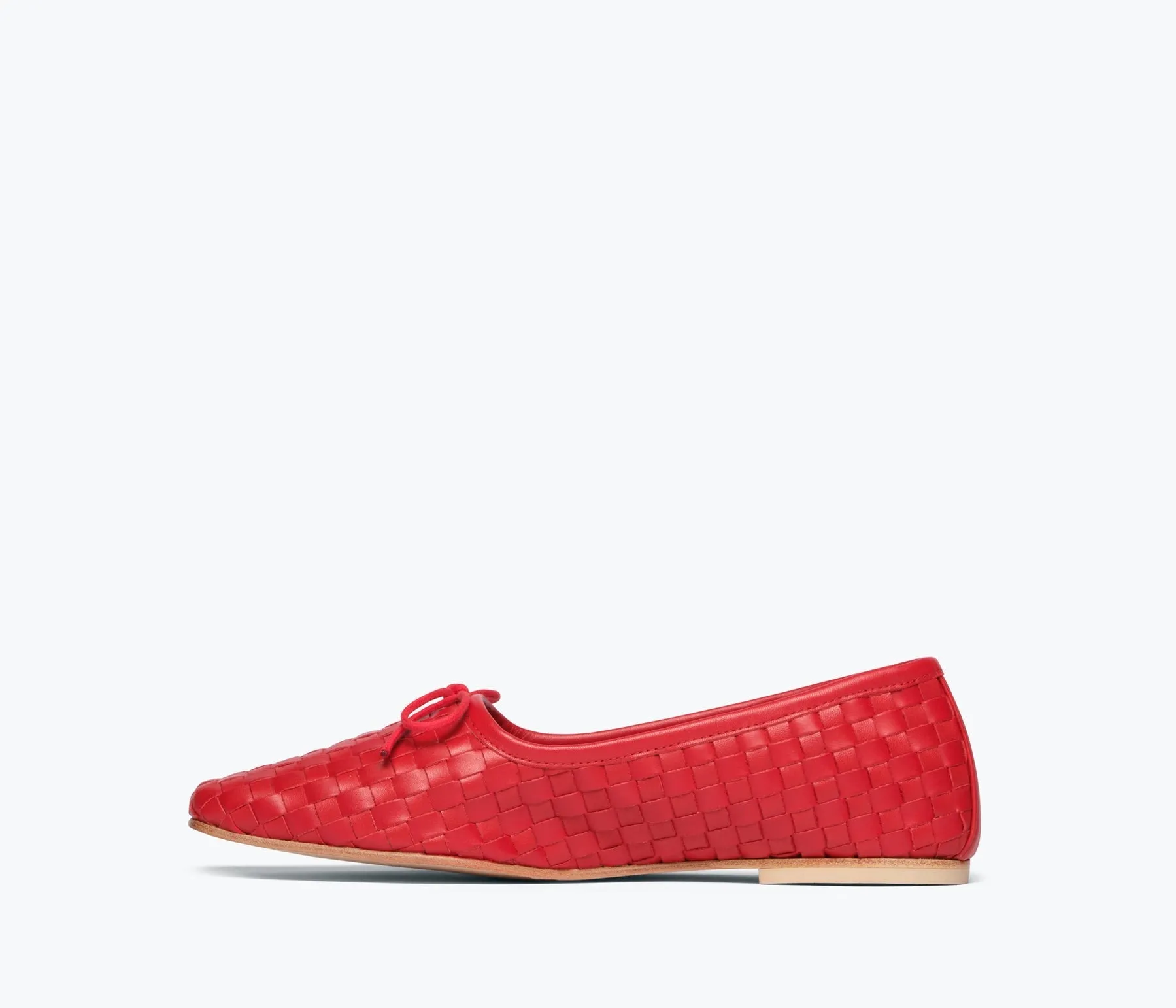 Freda Salvador Jada Square Toe Ballet Flat Crimson Red