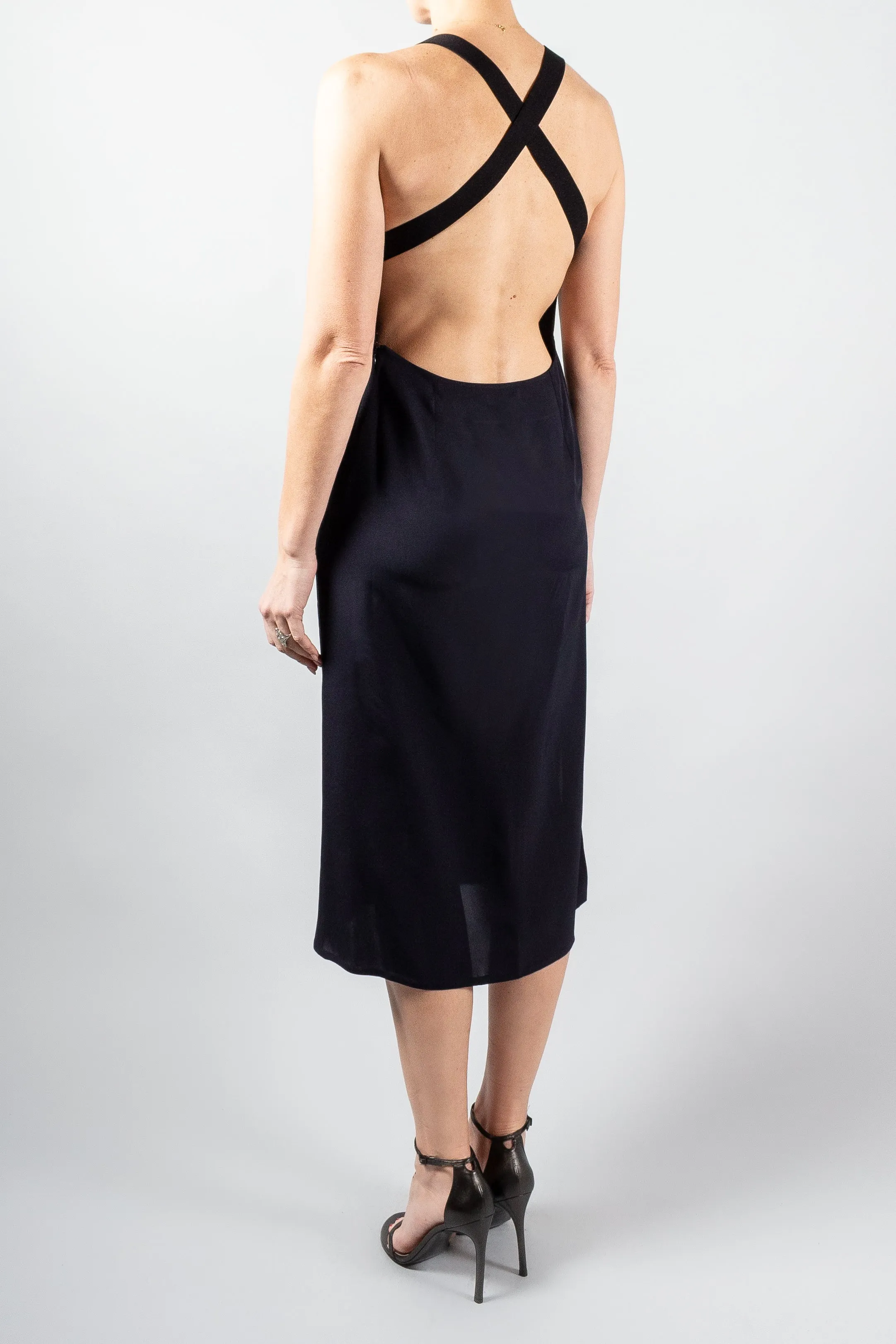 Gauchere Open Back Midi Dress