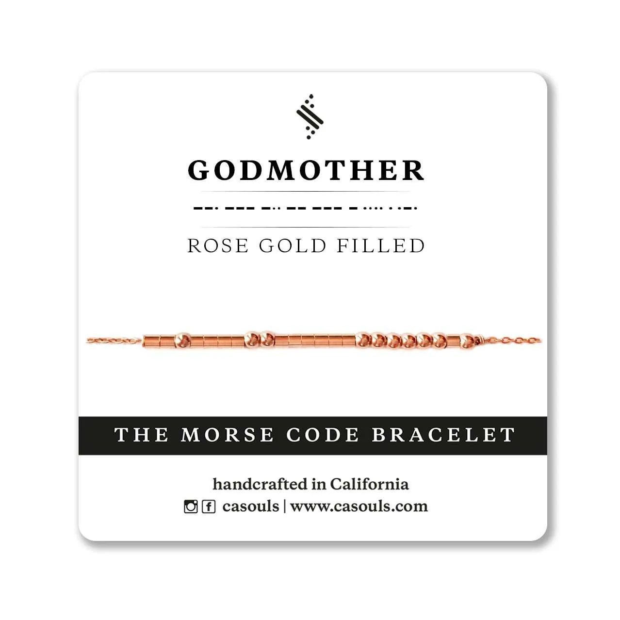 GODMOTHER MORSE CODE BRACELET