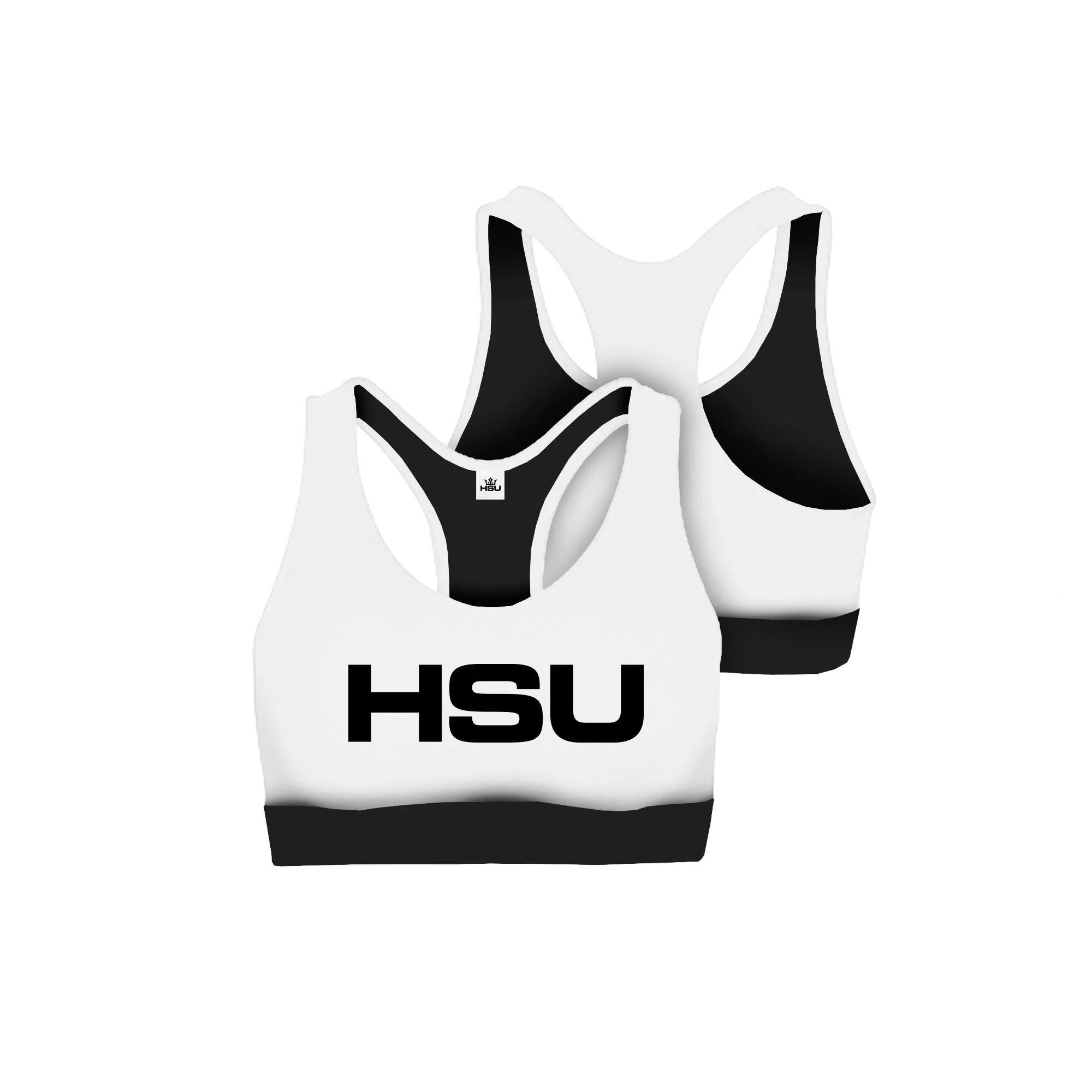 HSU Sports Bra x White