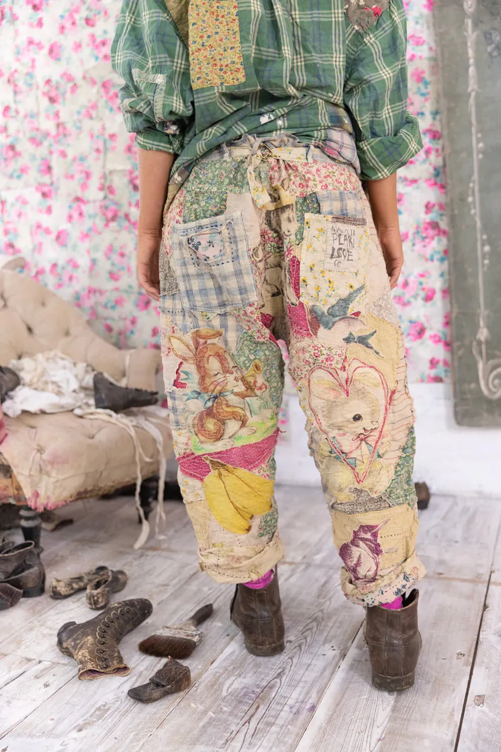 MAGNOLIA PEARL PATCHWORK MINER PANTS 523