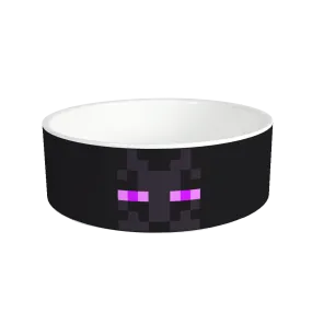 Minecraft Enderman Big Face Personalized Pet Bowl