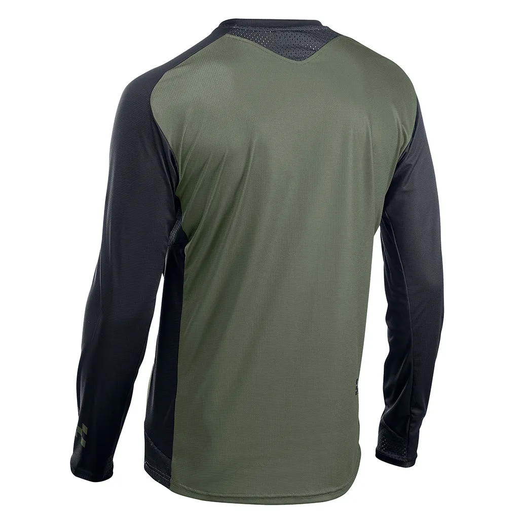 Northwave MTB Edge Long Sleeve Jersey - Green Forest/Black