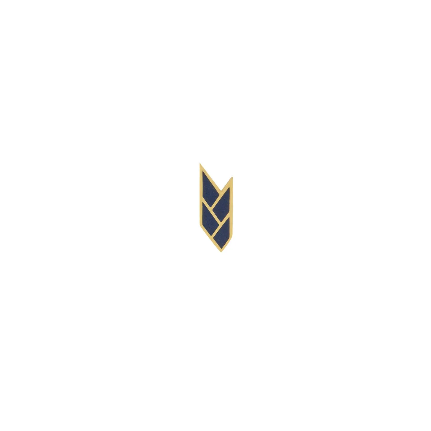 OSIRIS STUDS EGYPTIAN BLUE — 18K Gold