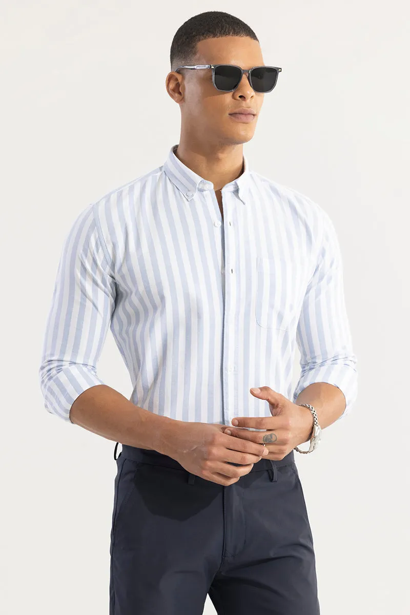 Pinstripe Blue Shirt