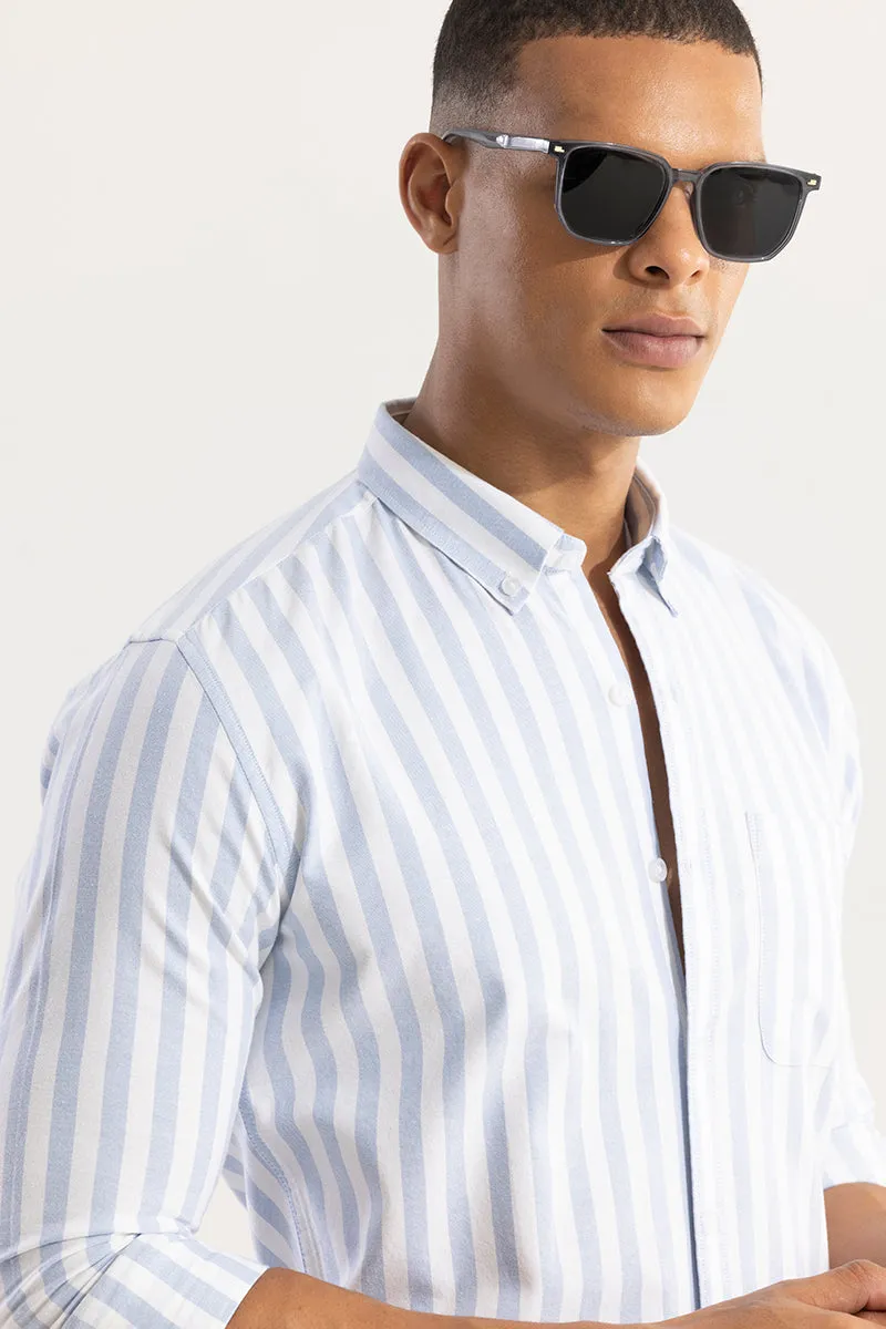 Pinstripe Blue Shirt