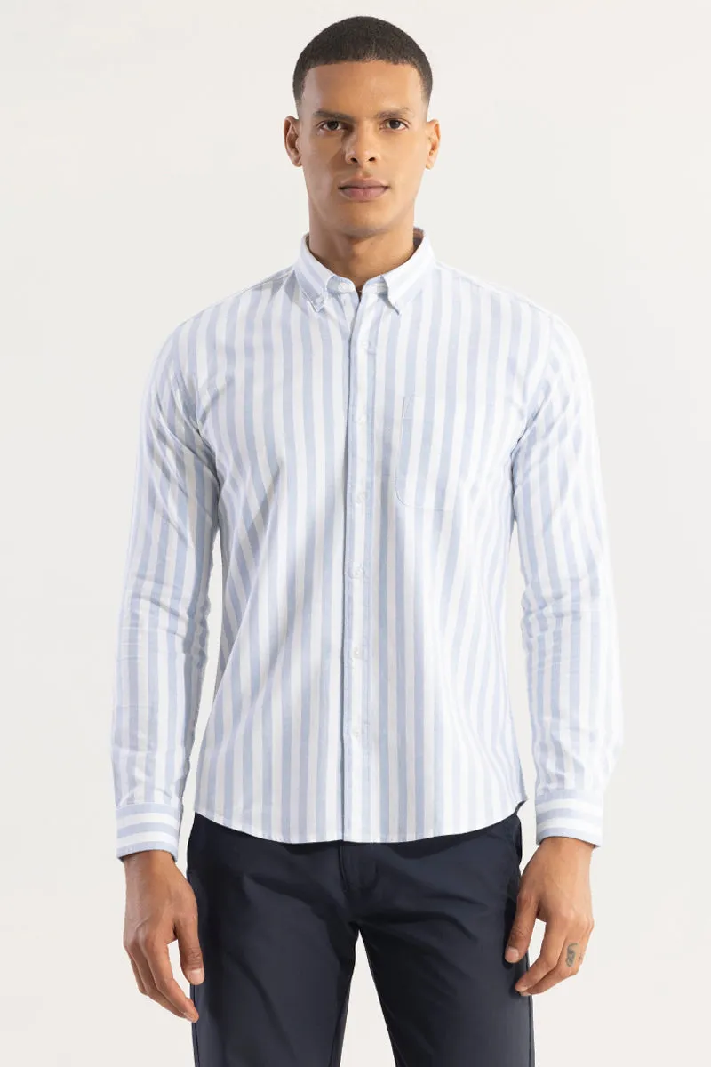 Pinstripe Blue Shirt