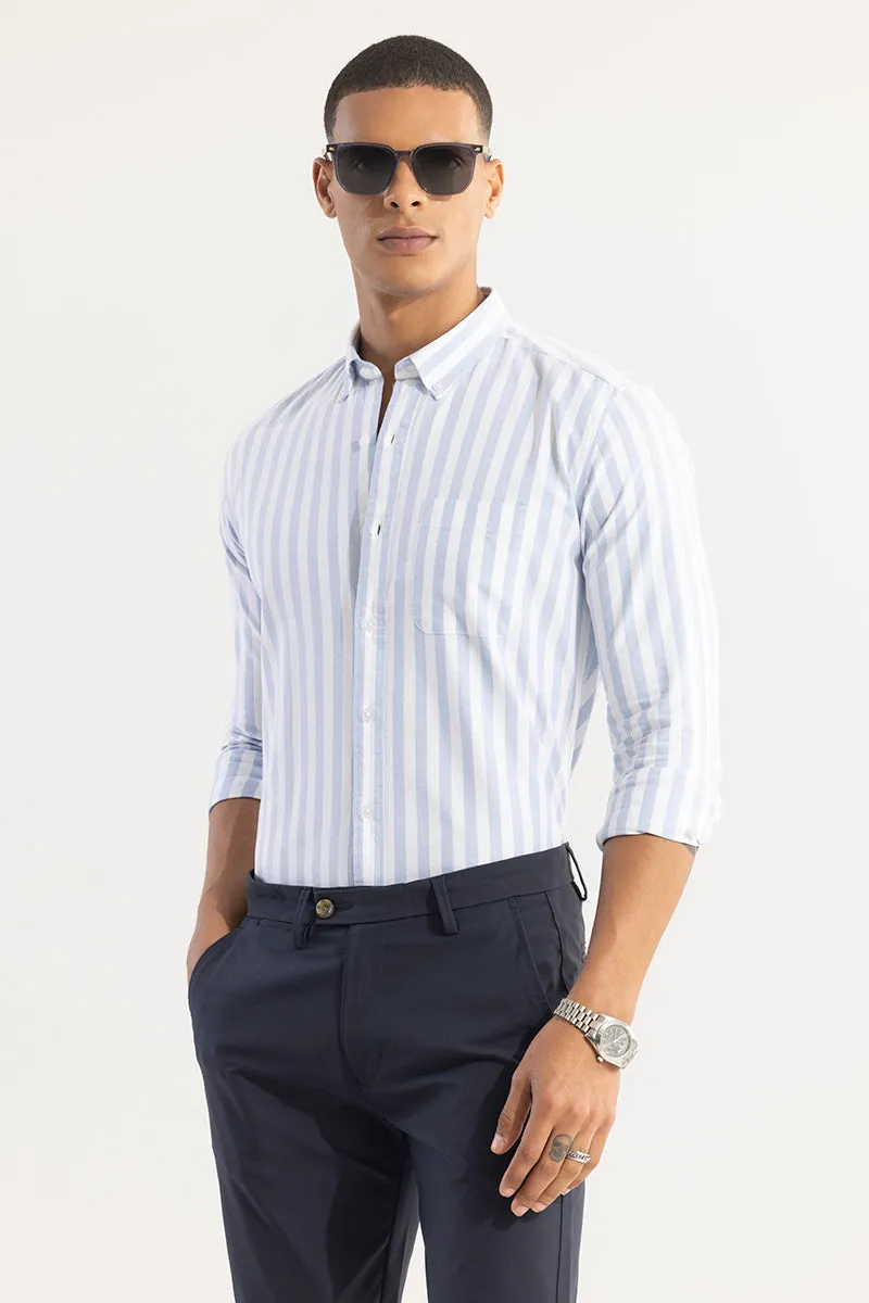 Pinstripe Blue Shirt