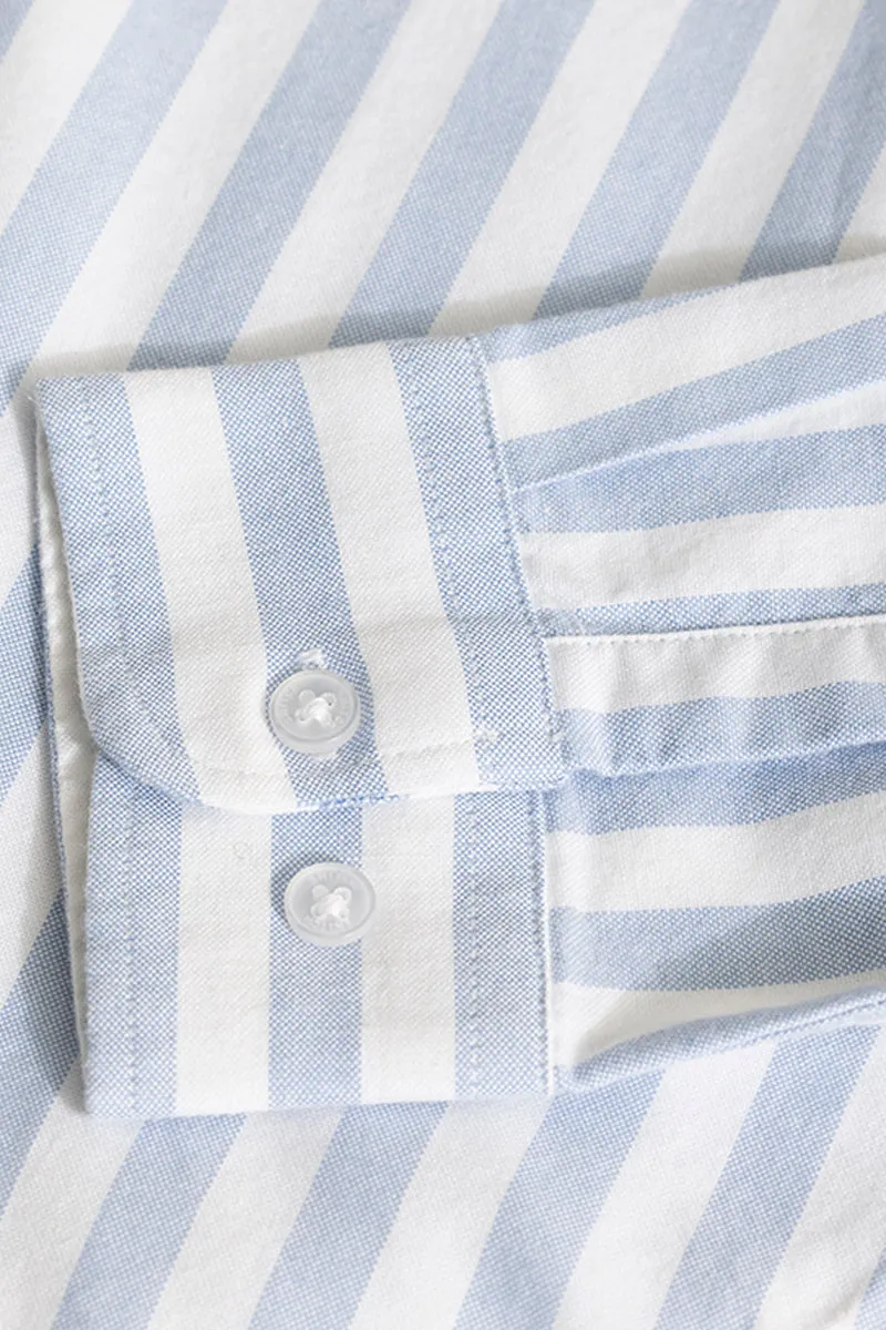 Pinstripe Blue Shirt