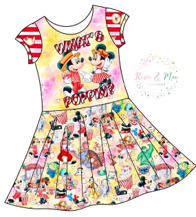 PREORDER - Poppin' Down Mainstreet - Isla DRESS w/panel