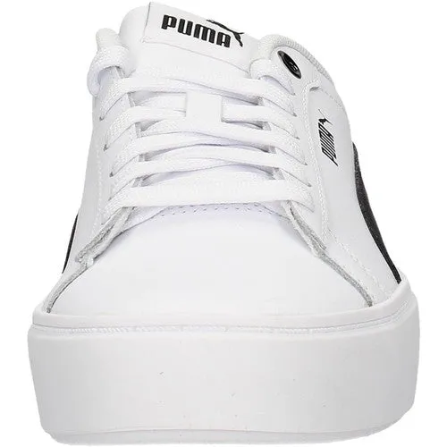 Puma women's sneakers shoe with wedge Smash Platform v2 L 373035 02 white