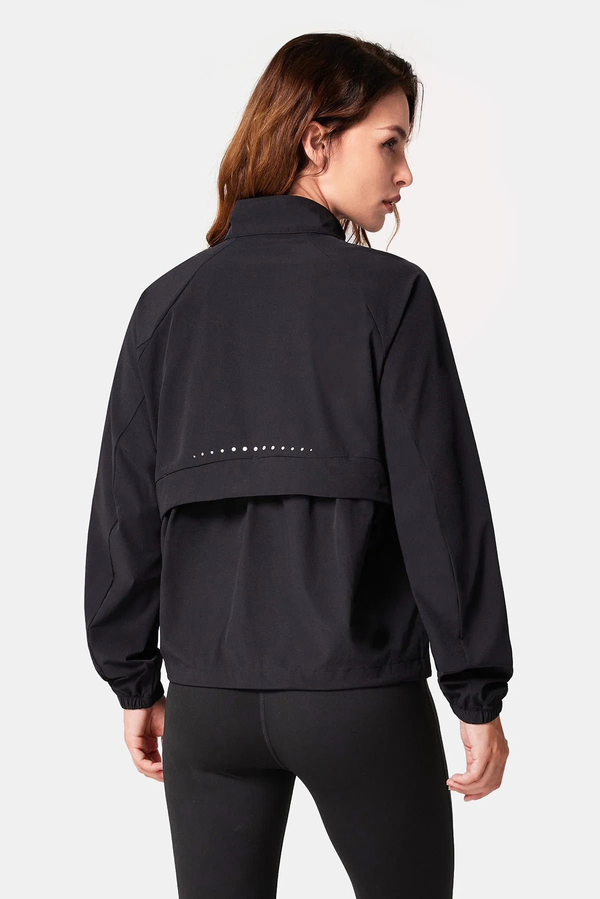 Quick-Dry Long Sleeve Half-Zip Running Jacket