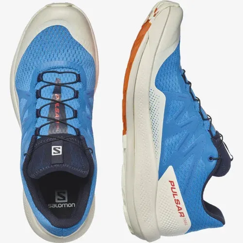 Salomon Pulsar Trail Shoe (Men's) Indigo Bunting/Vanilla Ice/Vibrant Orange