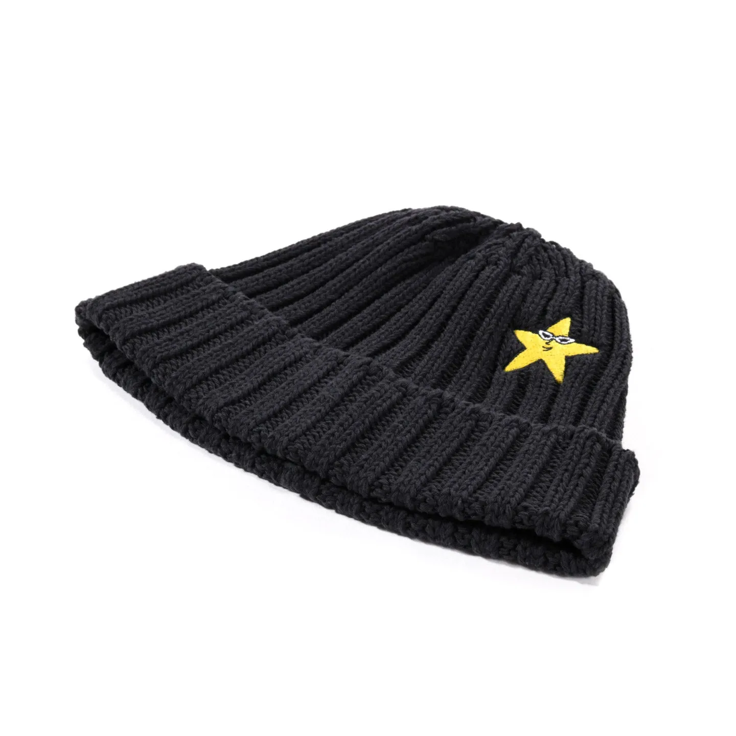 SKY HIGH FARM WORKWEAR RECYCLED COTTON BEANIE BLACK