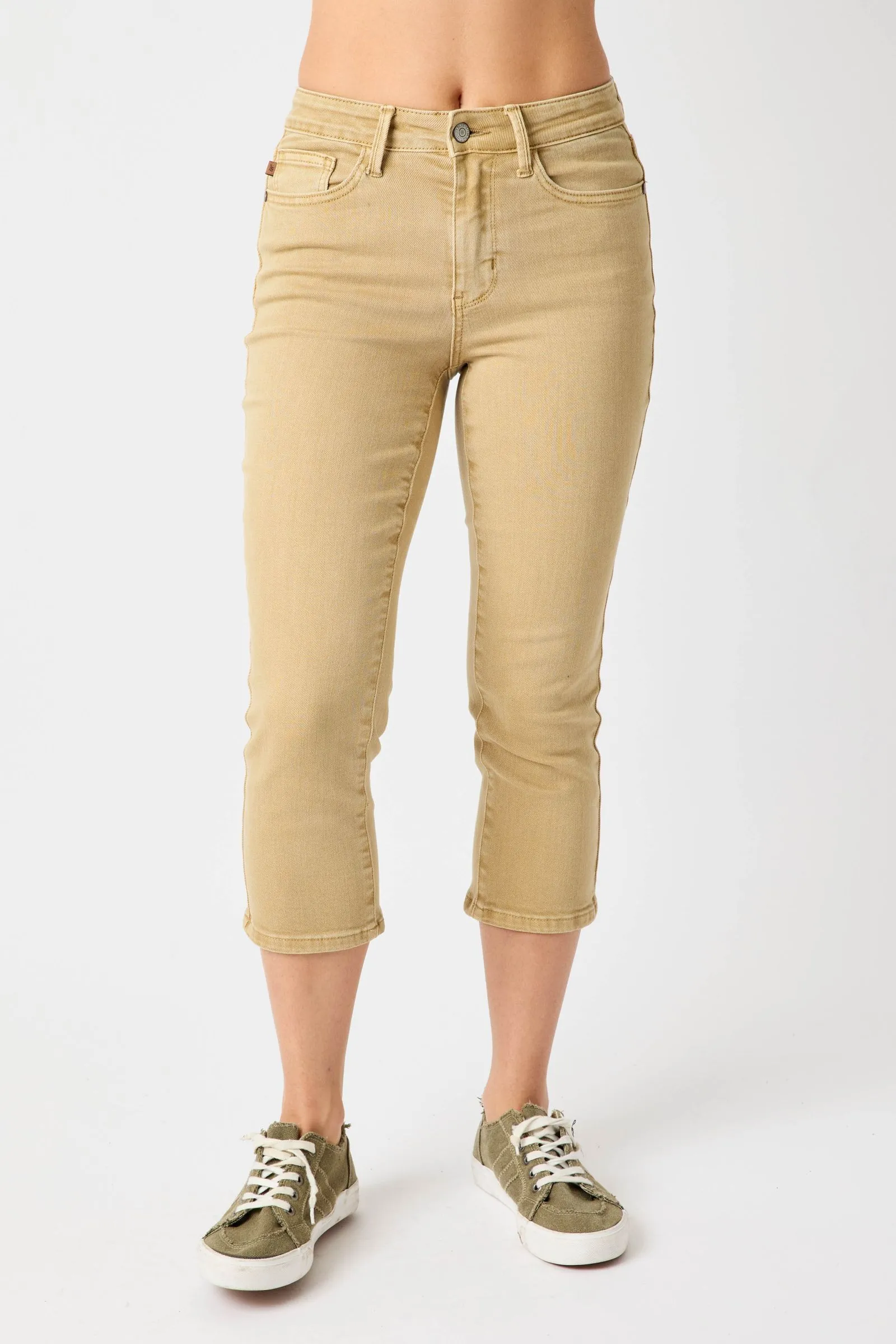 Sloane Mid Rise Capri by Judy Blue PREORDER