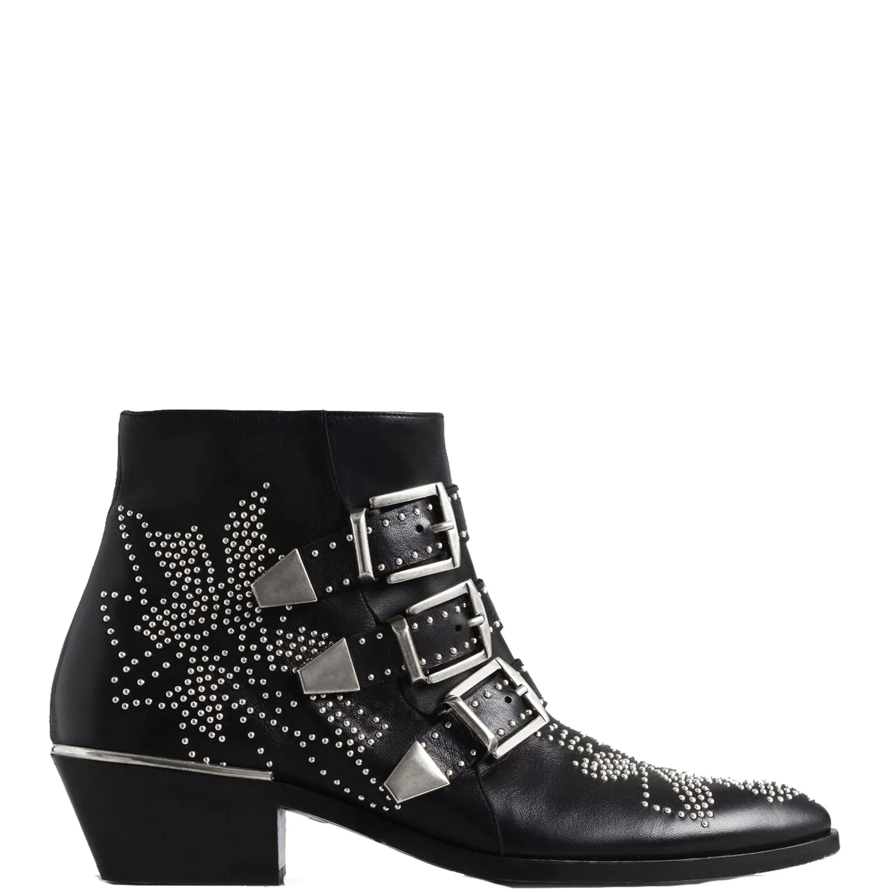 Susanna Low Boot, Black (Silver)