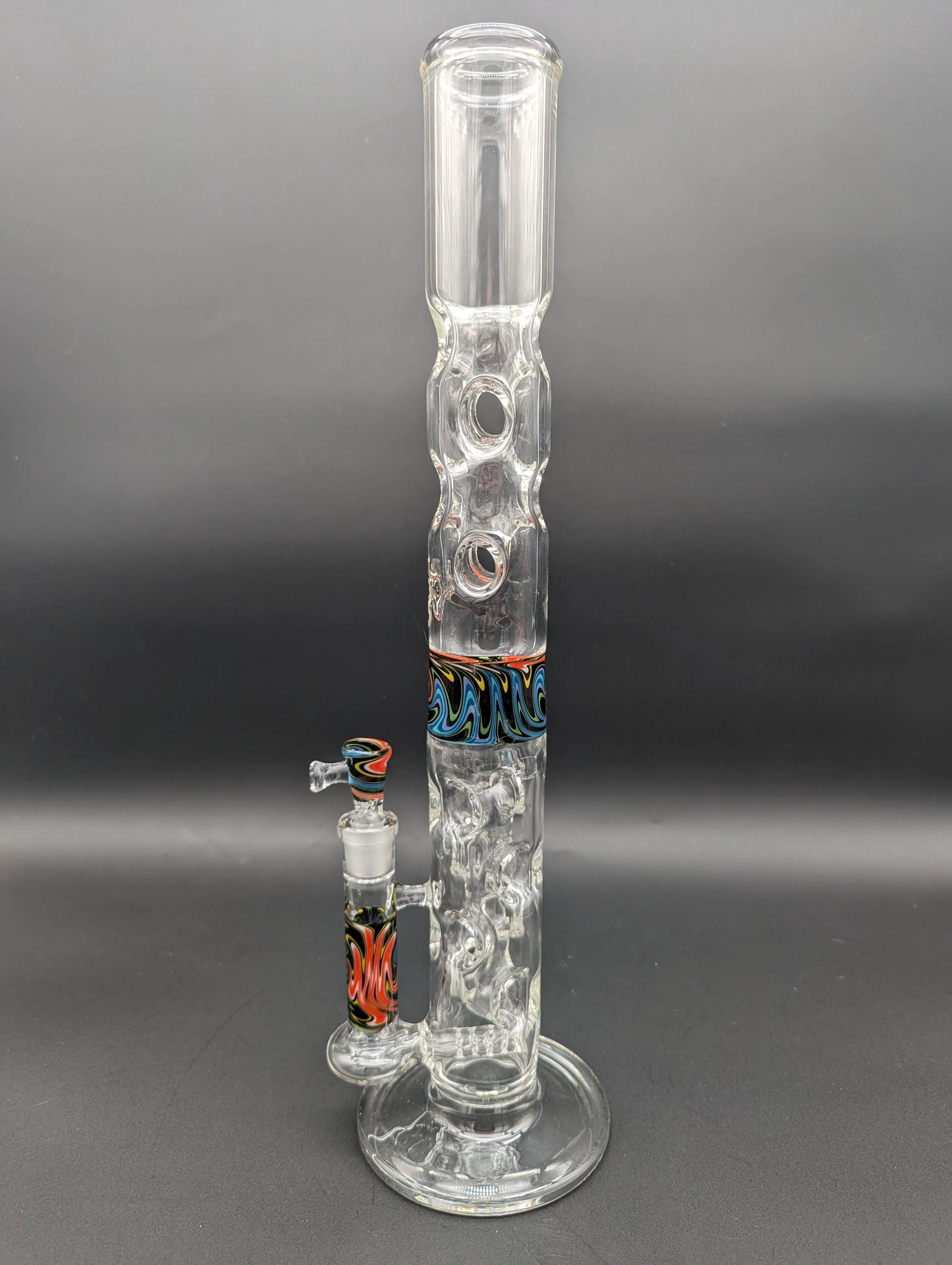 Swiss Wig Wag Straight Tubes - By Texas Hot Glass