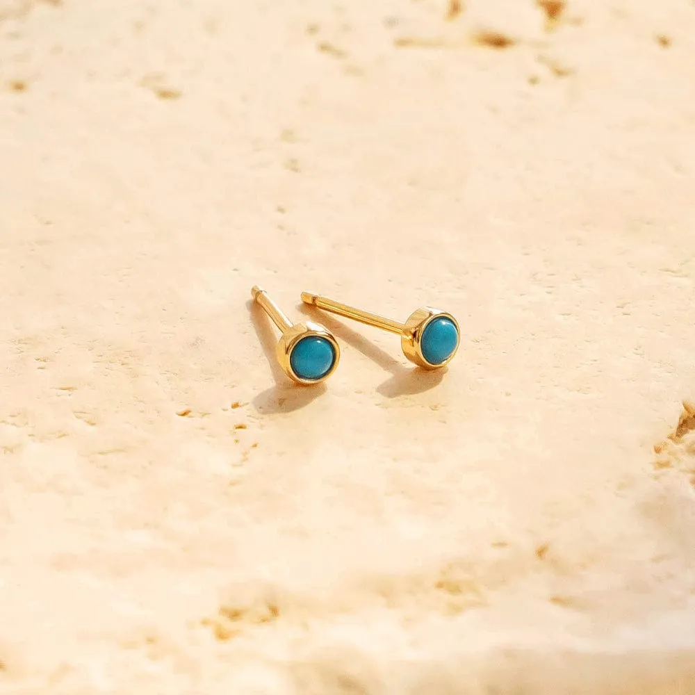 Turquoise Stud Earrings | Final Sale