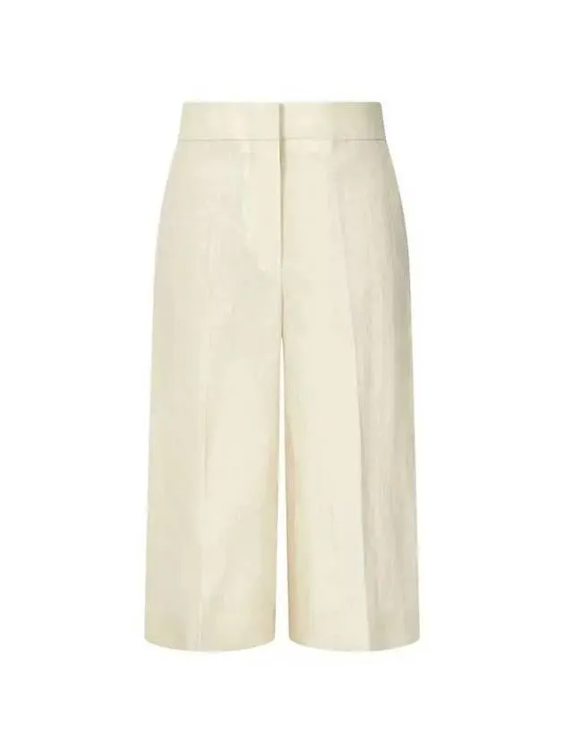 Women s Linen Culotte Pants Light Beige 271543